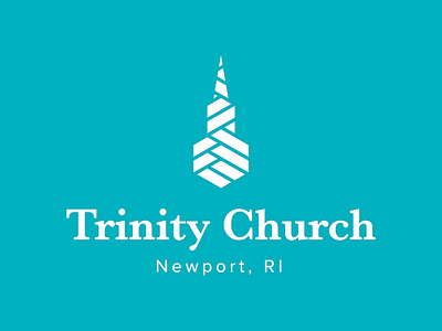 Trinity Church logo branding church faith identity logo newport rhode island