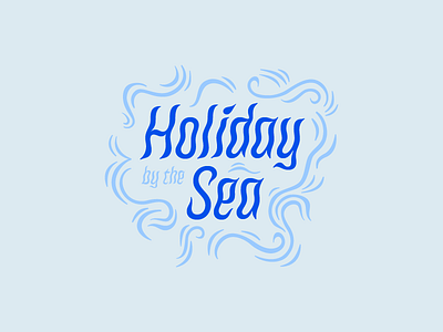 Summer Holiday beach poster sea summer type waves