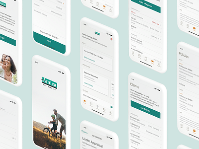 Amica iOS app insurance ios native native app ux