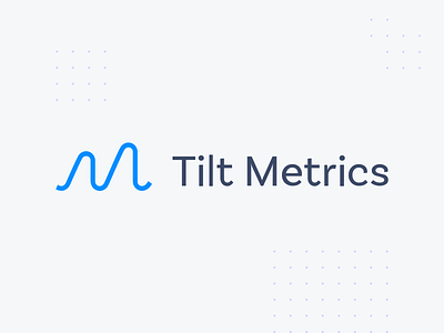 Tilt Metrics Logo agency blue branding digital marketing identity design logo logo design marketing