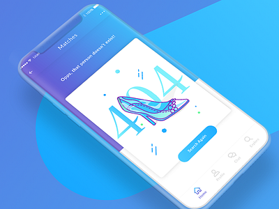 Match Error 404 app dating error gif illustration interaction ui