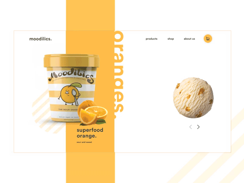 Moodilics Concept app food illustration interactions packaging ui