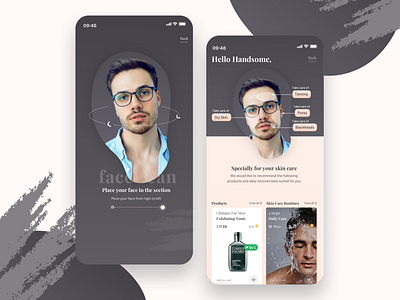 Face Scan feature design interface interfacedesigner mobile mockup prototype prototypes uiinsipiration ux uxdesign uxui wireframe