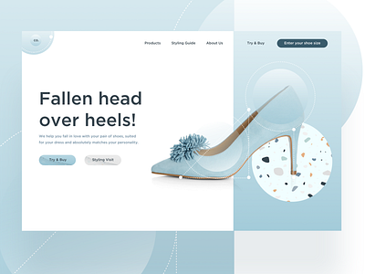 Head over heels! dailyui heels landing page landing page concept landing page ui shoes uc
