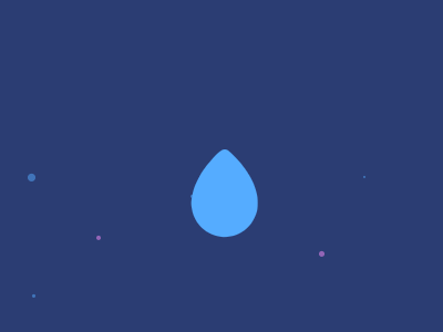 water drop animation disperse drop fall water