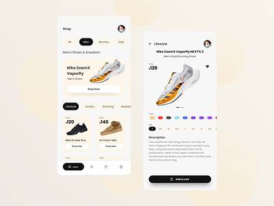 Nike Shoes App Design app creative creative design nike ui ui ux designer uidesign ux ux design uxdesign