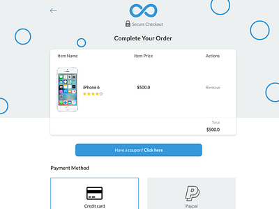 UI / UX Checkout Design