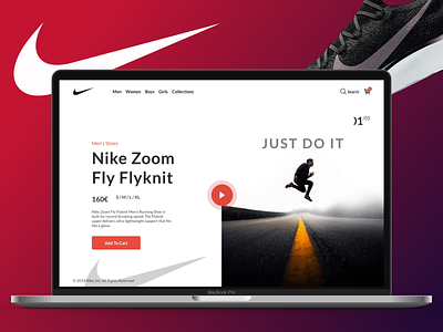 UI / UX Nike Design creative design design landign page ui ui ux nike design ui ux design ui ux designer uidesign ux design webdesign