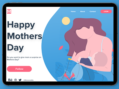 Happy Mothers Day creative creative design design happy mothers day landign page ui ui ux design ui ux designer uidesign ux design webdesign