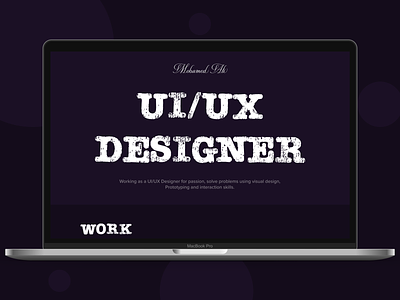 Drak Portfolio creative creative design dark portoflio design landign page portfolio ui ui ux design ui ux designer uidesign ux ux design webdesign