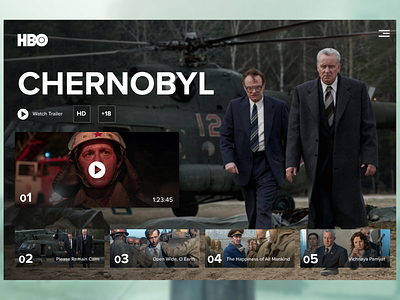Chernobyl HBO Design chernobyl hbo design creative creative design design landign page ui ui ux design ui ux designer uidesign ux design webdesign