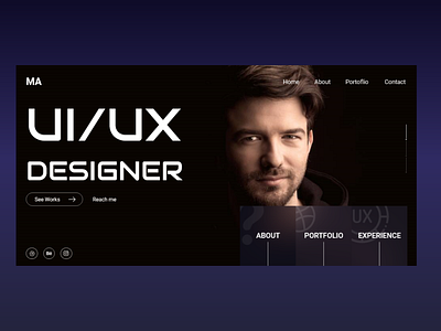UI/UX  Designer Landing Page