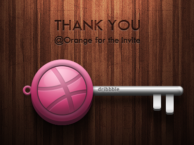 Dribbble Key icon invite key saint thanks