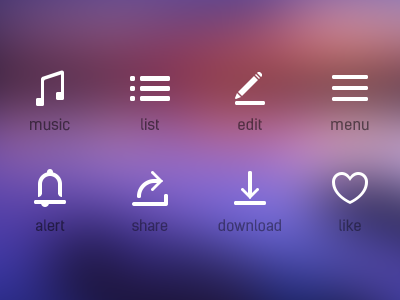 Simple icon for music app icon saint