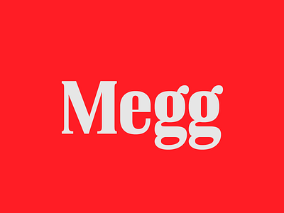 Megg Typeface app branding design graphic design logo typography ui ux