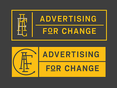 Advertising for Change Logo art deco graphic design logo