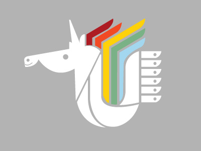 Holiday Unicorn holiday unicorn line color icon graphic design illustration vector