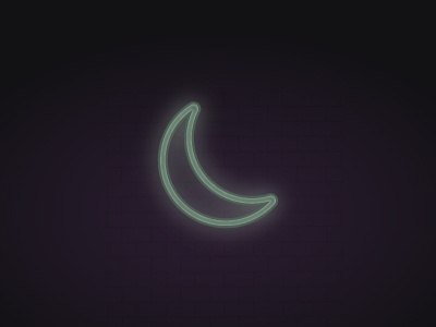 Neon Moon color graphic design illustration moon noen texture vector