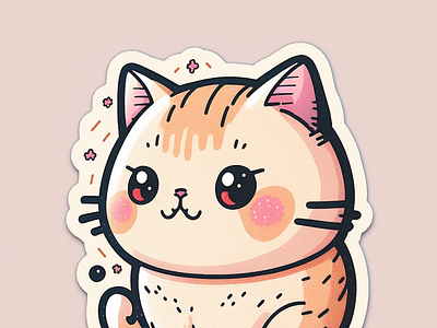 cat ai design graphic design illustration sticker
