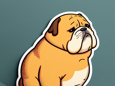 dog ai design graphic design illustration sticker