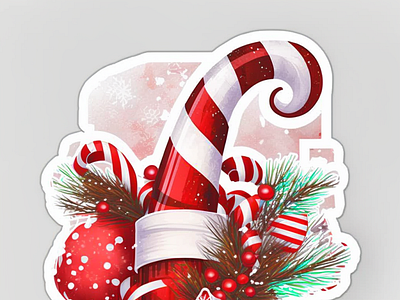 christmas ai graphic design illustration painting sticker