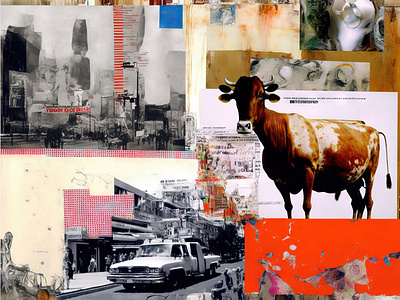 collage ai canvas print design painting wall art