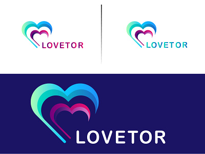 Heart/Love Modern Logo Design abstract logo branding creative logo gradient graphic design hear illustration logo logo design logo designer logofolio love mark minimal modern logo symbol unique logo