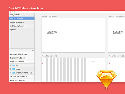 Free Sketch Wireframe Templates