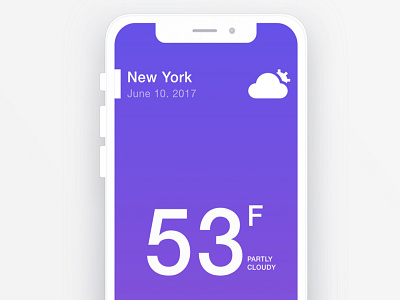 Using RapidAPI and Swift. iphone x mobile weather