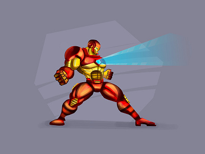 Iron Man character design illustration