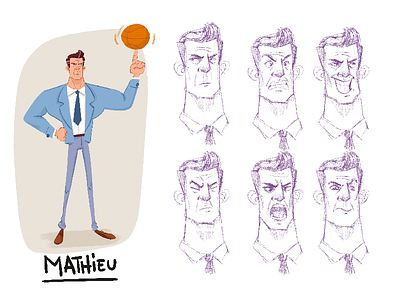Mathieu - character design character design