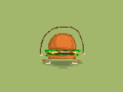 pixel burger animated burger gif pixel