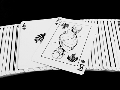 Poker card printed character drawing illustration