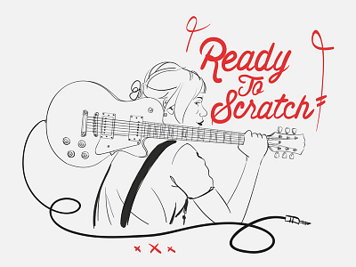 Ready to Scratch character drawing illustration