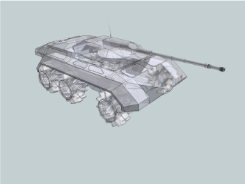 3D Armored Troop-carrier ATC86 3d art automotive design crafts design digital art drawing visualization wide wideart