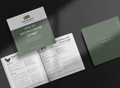 Booklet Design for Hillock Butchery booklet branding design graphic design mockup