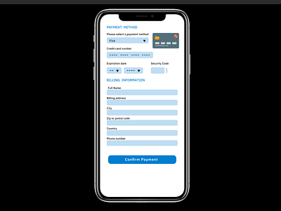 PAYMENT METHOD ui