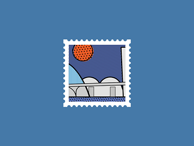 Igreja da Pampulha • City Stamps Project #2 belo horizonte city design graphic design illustration stamp
