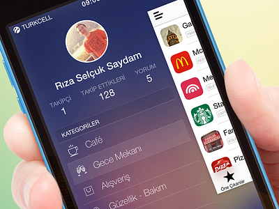 Sidebar - free .sketch download app download flat free freebie iphone menu minimal mobile profile sidebar sketch