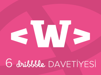 6 Dribbble Davetiyesi - WebMagazin