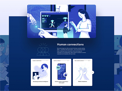 The Future of Learning illustration ui ux webdesign