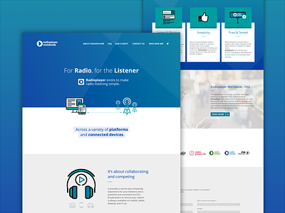 Radioplayer Worldwide homepage player production radio radioplayer redesign responsive startpage ui ux website