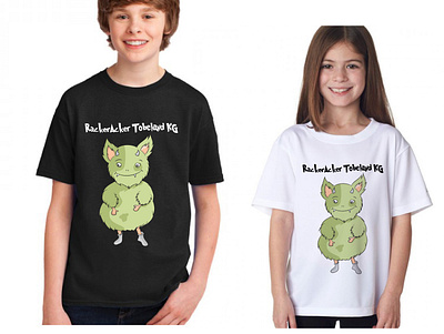 Mascot design for kids t-shirts