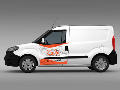 Logo and Graphic design on clients delivery vehicle