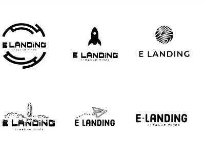 E Landing branding design graphic design logo typography