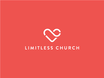 Limitless Church logo church design heart infinite logo love