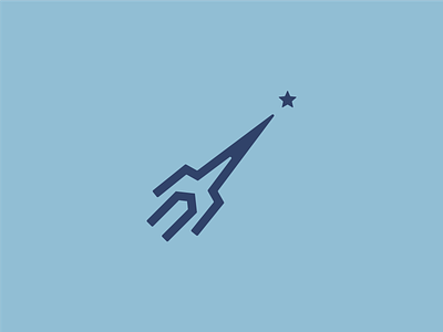 Rocket logo mark coach consultancy dream dreams dreamy logo minimal rocket stars up update