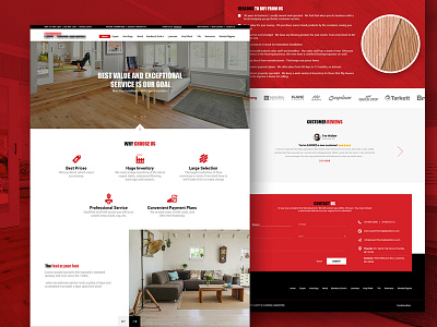 Flooring Service Site basic carpet clear contact contact us design flooring footer header hero new photoshop service services ui ui ux ux ux design website website banner