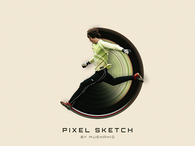 Pixel Sketch best design circle design designer designs dribbble graphic illustration learn mushahid mussu new photoshop pixel pixelart pixels sketch stretch vector