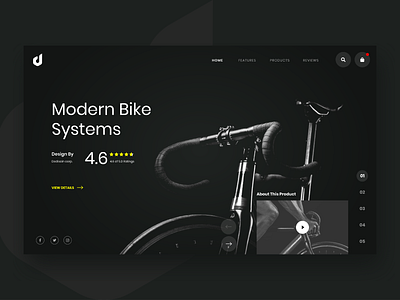 Web Header for Bike Store dedisain graphicdesign header exploration uidesign visualspecialist web design webdesign webheader website